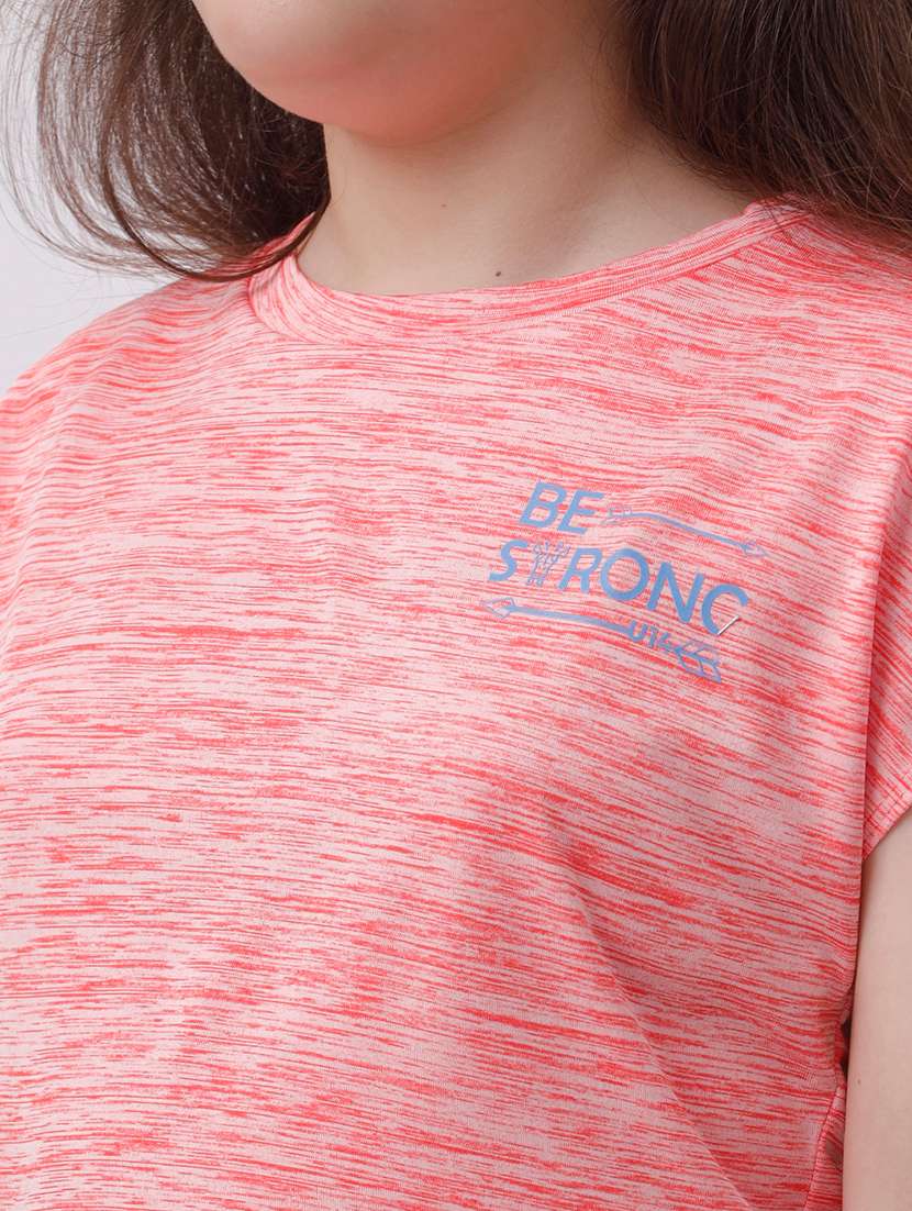 Girls Solid Short Sleeve Regular Fit Tee - 22071383 -  Standard Image - 3