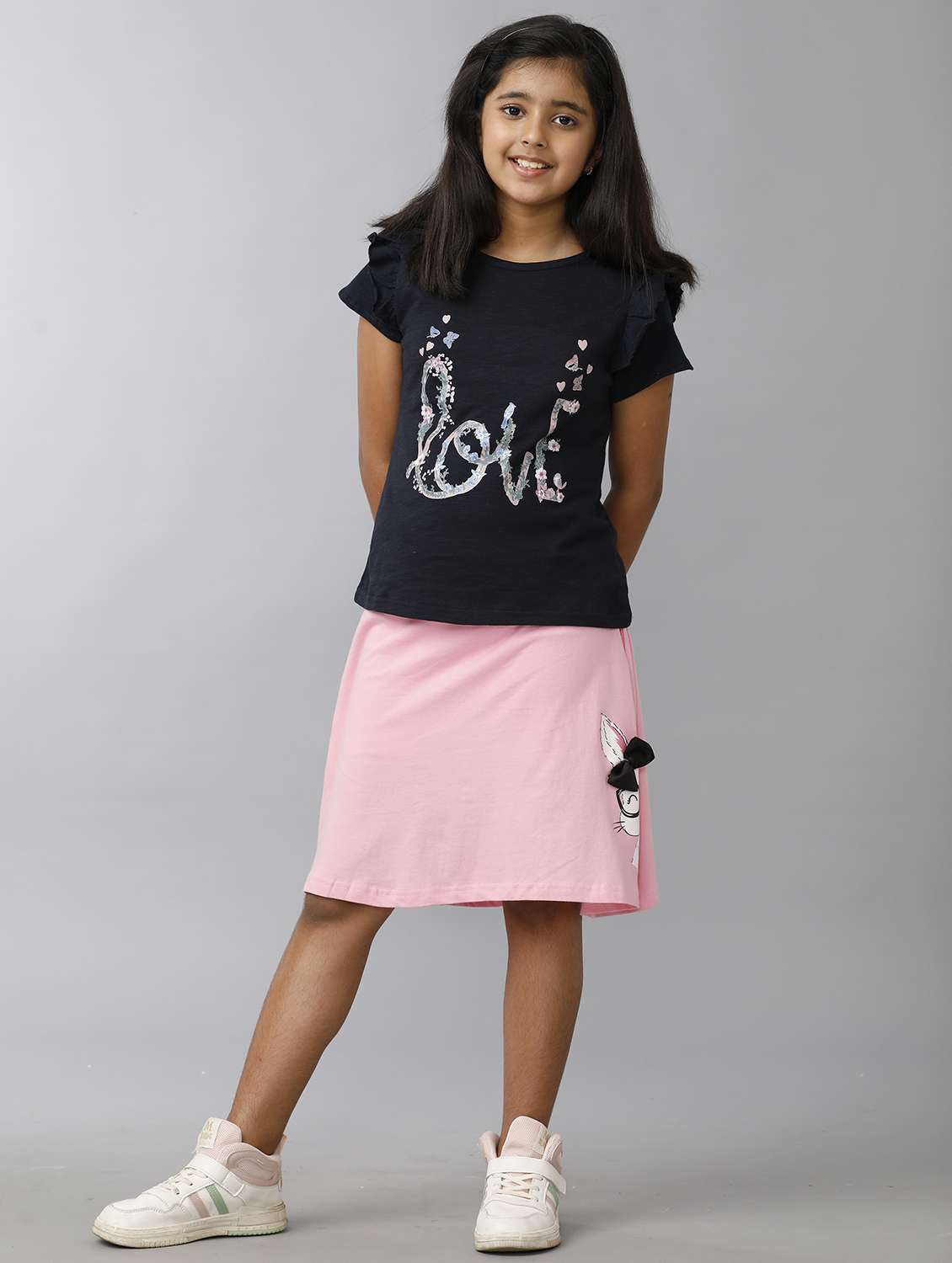 girls printed short sleeve regular fit tee - 22071399 -  Standard Image - 3