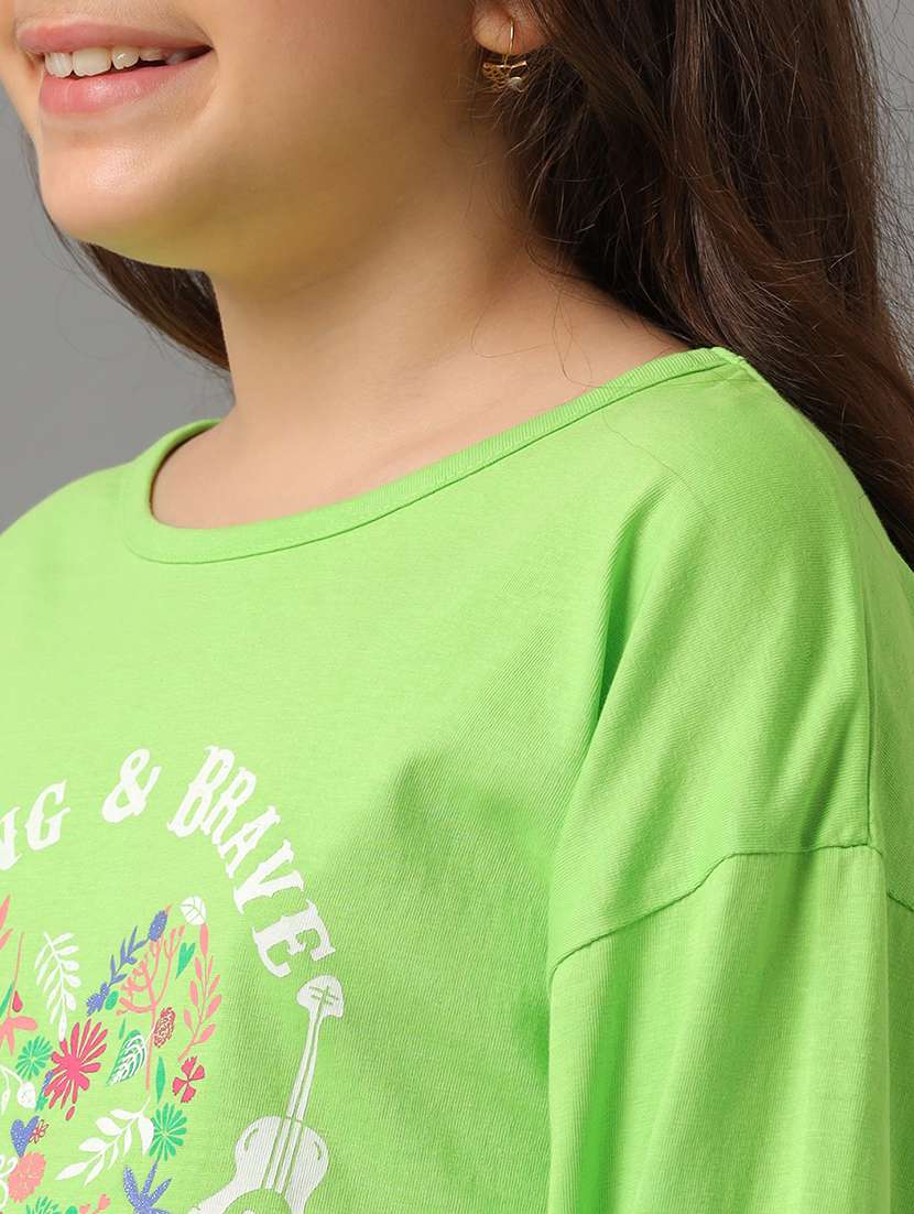 girls printed long sleeve regular fit tee - 22071407 -  Standard Image - 3