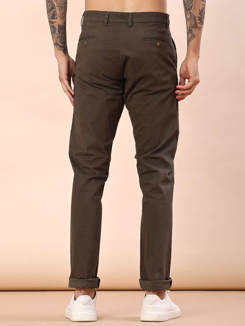 men sold mid rise casual chino - 22071696 -  Standard Image - 3
