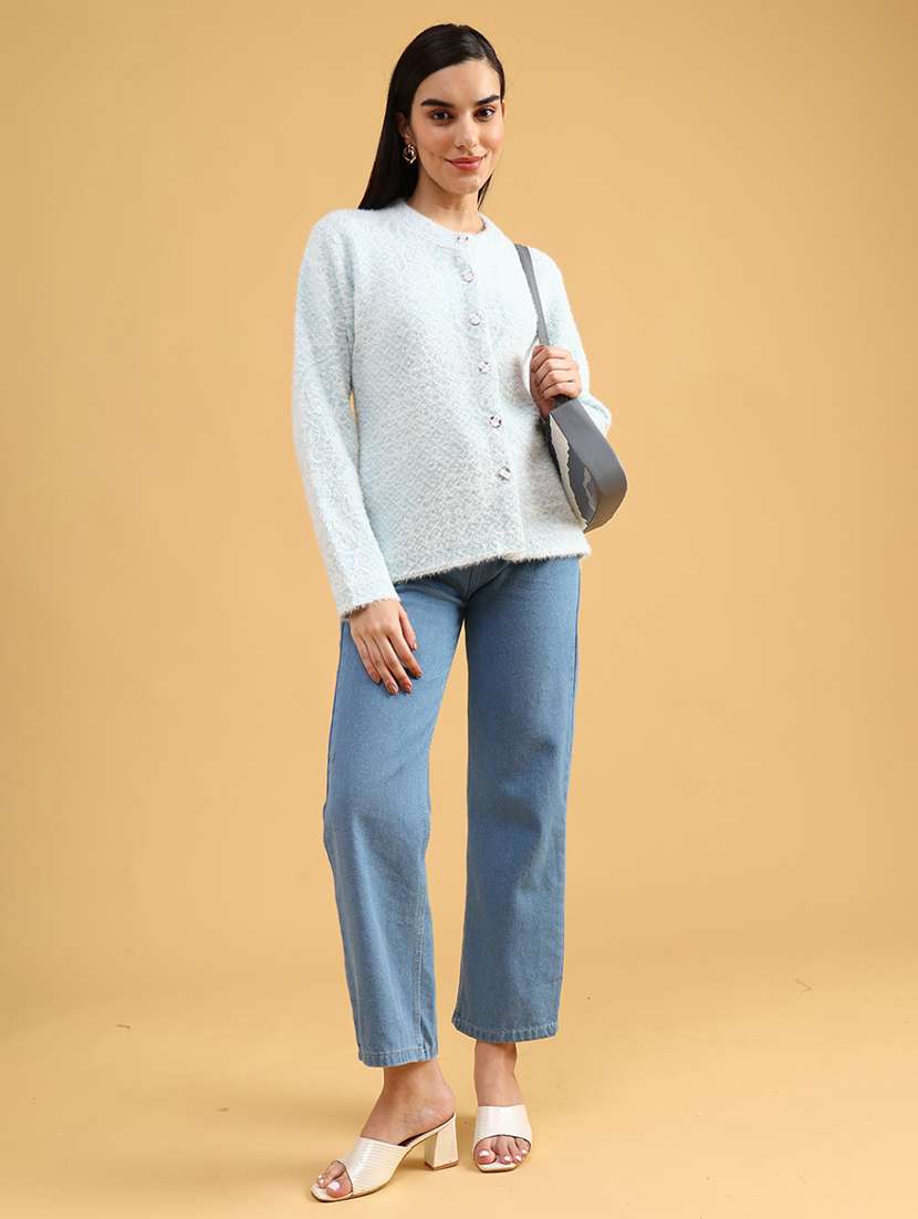 women self designed long sleeve cardigan - 22071742 -  Standard Image - 5