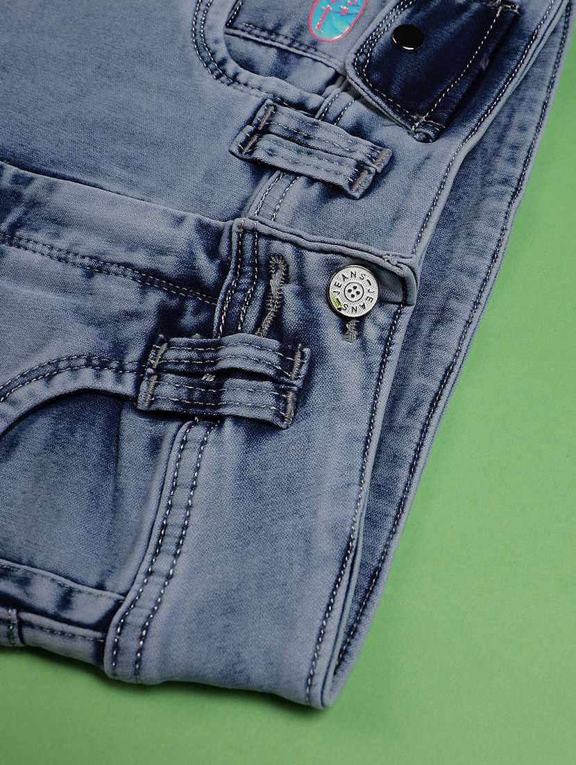 girls washed mid rise straight jeans - 22072008 -  Standard Image - 3