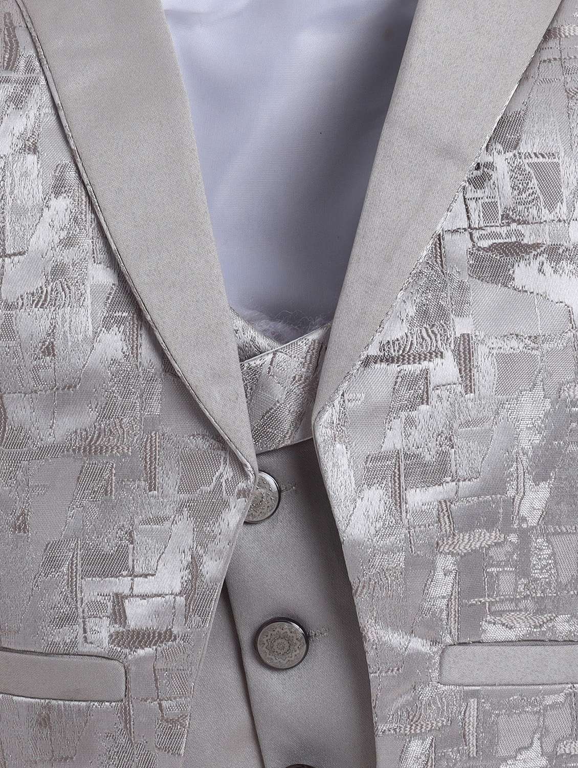 boys self designed blazer and trouser with shirt set - 22072048 -  Standard Image - 5