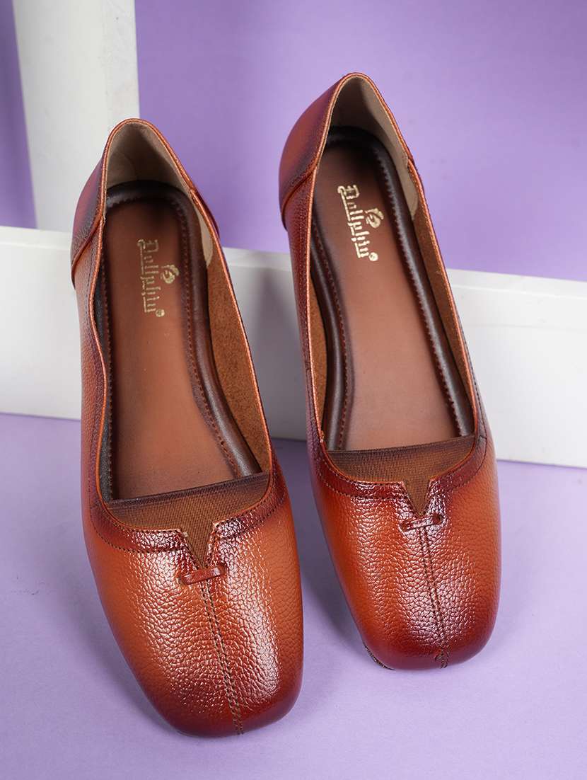 women brown slip on ballerina - 22072119 - Zoom Image - 0
