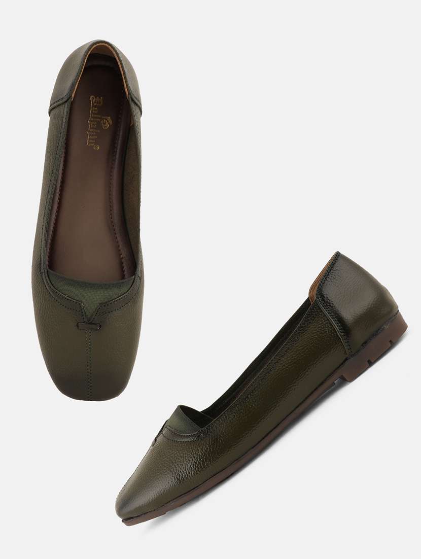 women green slip on ballerina - 22072121 - Standard Image - 5
