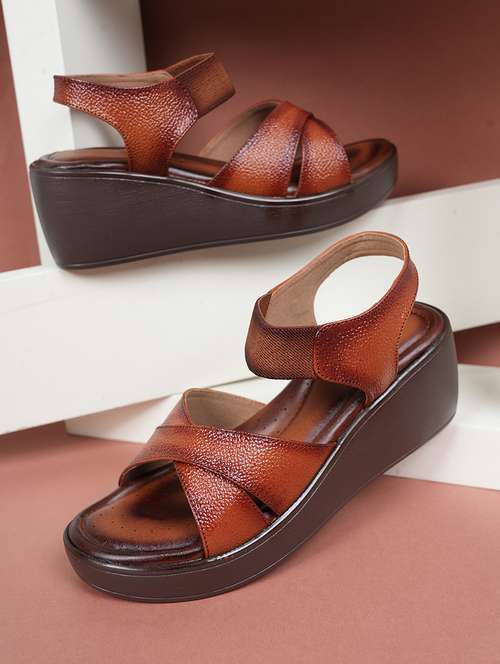 women solid back strap wedges - 22072132 - Standard Image - 0