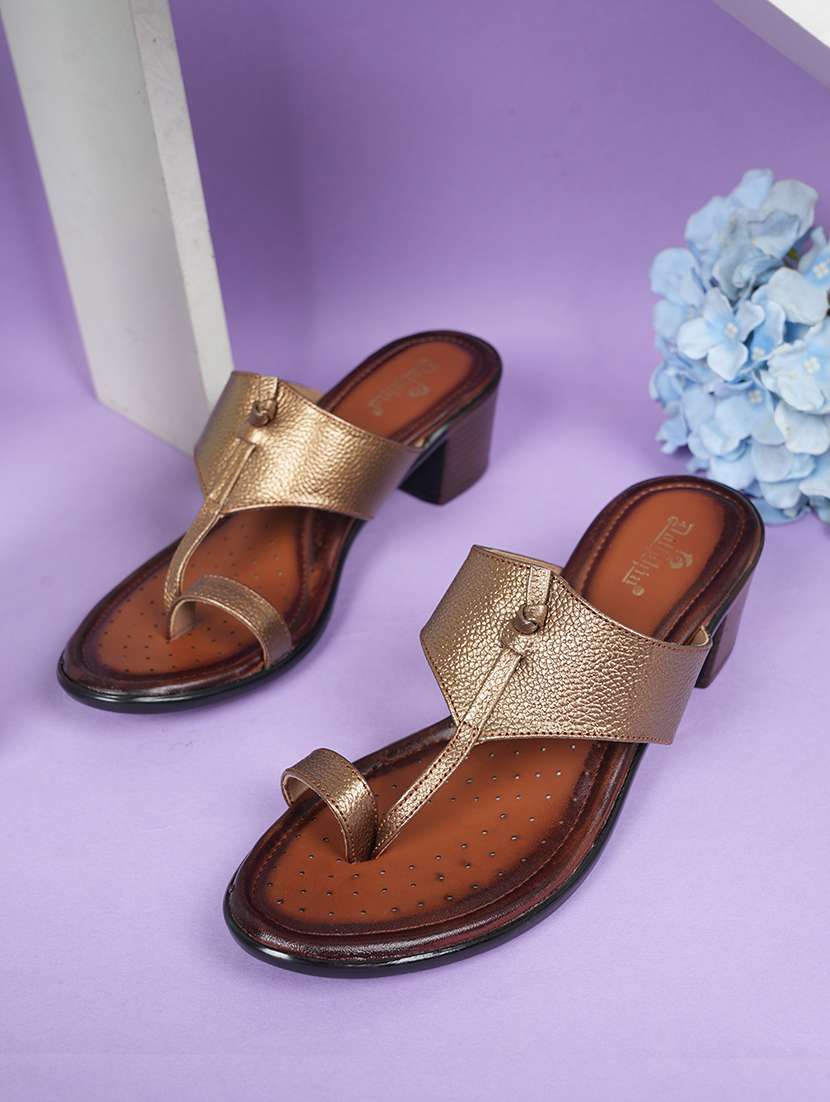 women copper onetoe sandal - 22072134 -  Zoom Image - 0