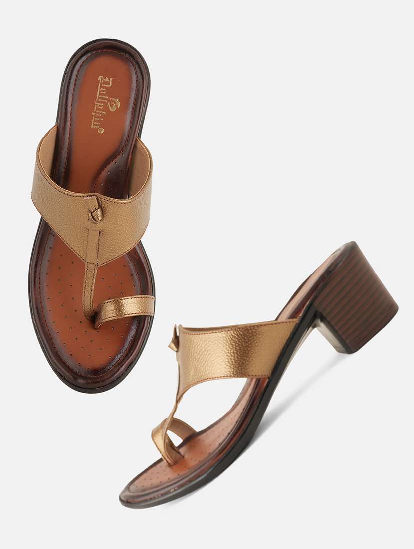 women copper onetoe sandal - 22072134 - Standard Image - 5
