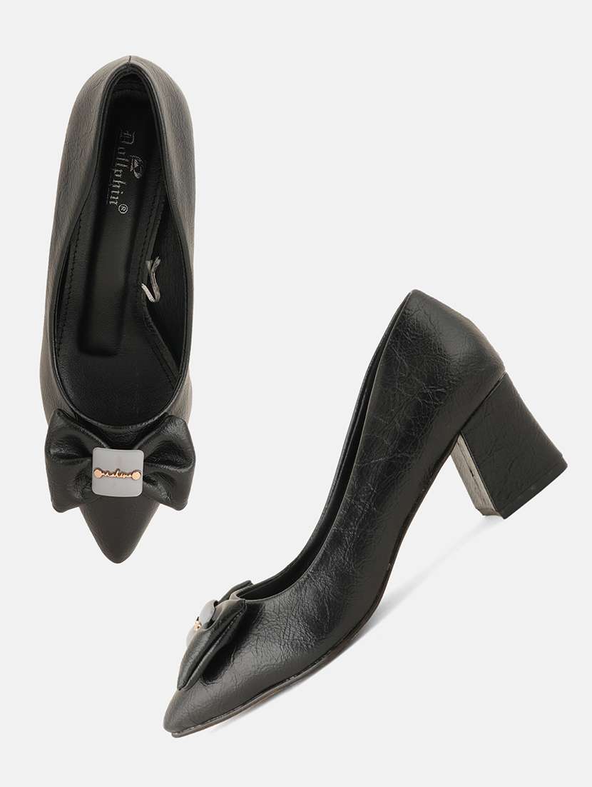 women black slip on pump - 22072142 - Standard Image - 5