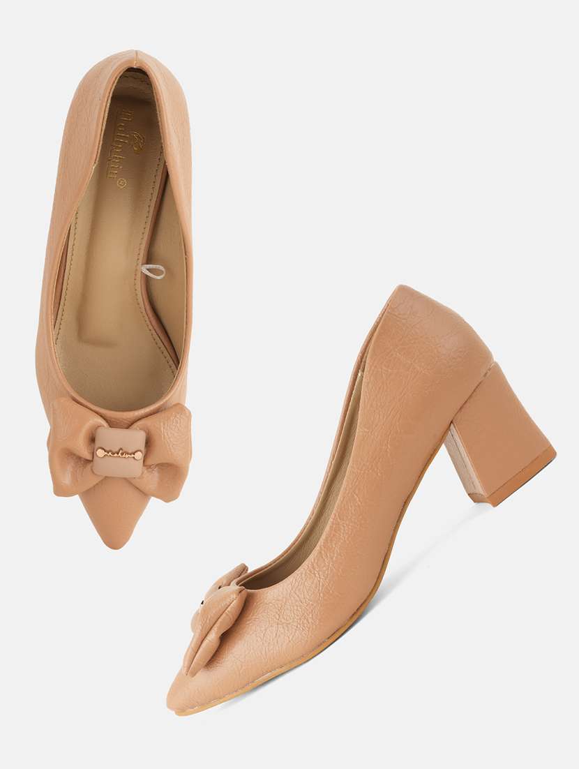 women beige slip on pump - 22072144 - Standard Image - 5