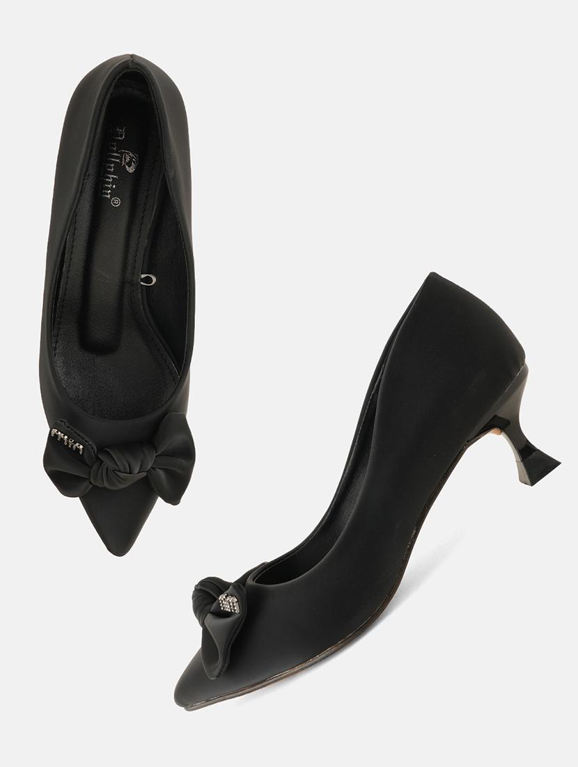womne black slip on pump - 22072145 - Standard Image - 5