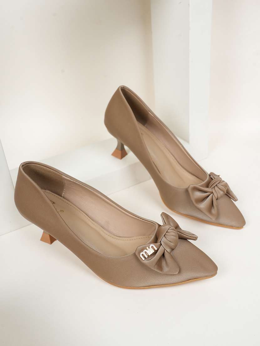 women beige slip on pump - 22072146 -  Zoom Image - 0