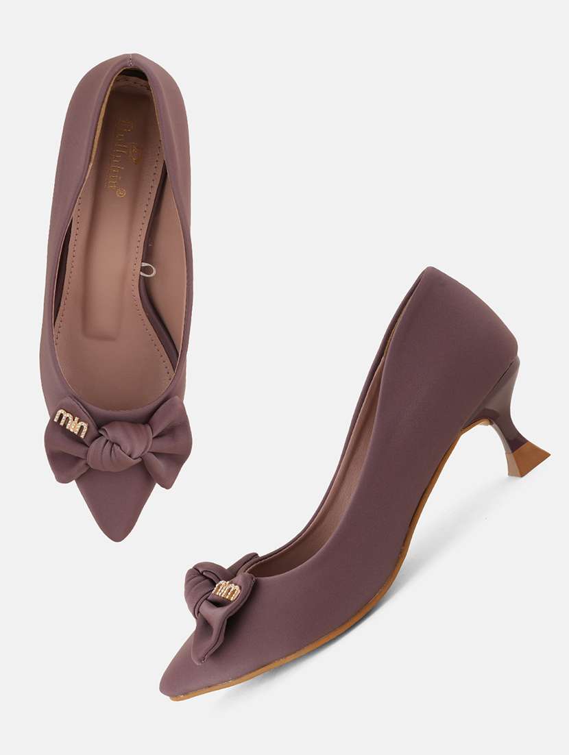 women mauve slip on pump - 22072147 - Standard Image - 5