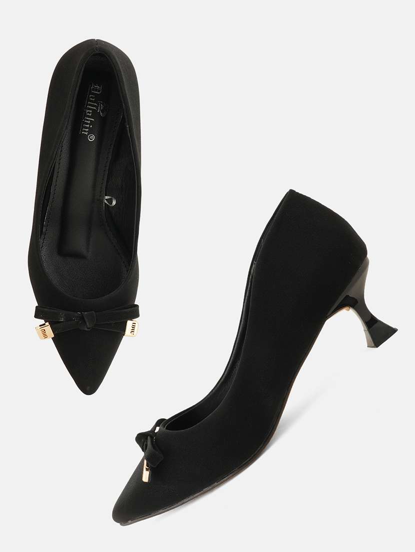 women black slip on pump - 22072148 - Standard Image - 5
