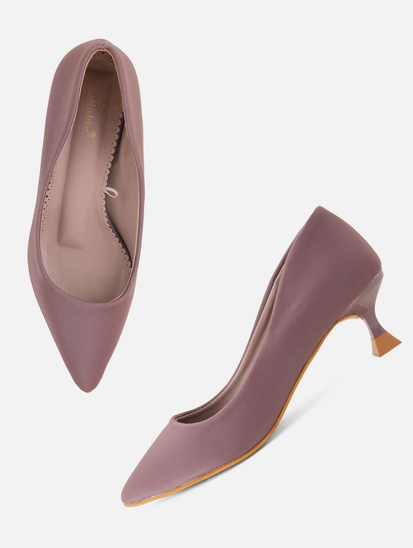 women purple slip on pump - 22072151 - Standard Image - 5