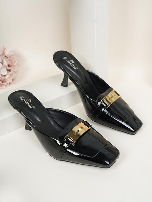 women black solid slip on mule - 22072156 - Standard Image - 0