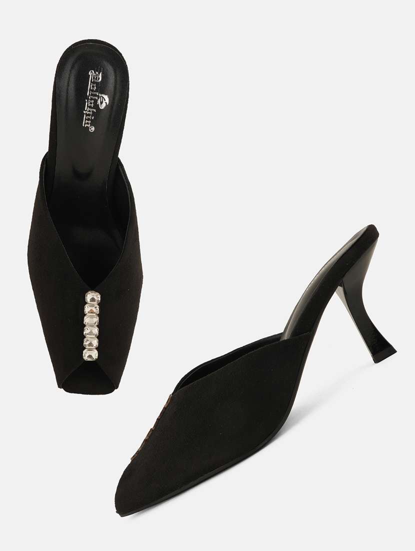 women black slip on mule - 22072159 - Standard Image - 5