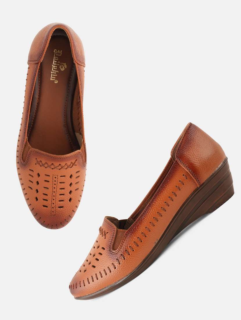 women tan slip on wedge - 22072171 - Standard Image - 5