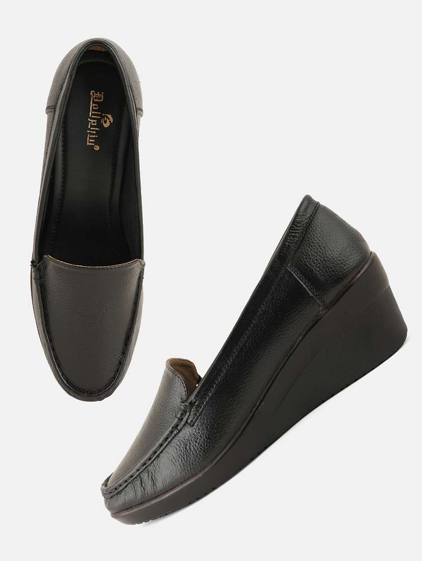 women black slip on platforms wedge - 22072173 - Standard Image - 5