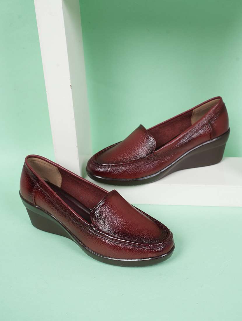 women solid slip on platforms wedge - 22072174 -  Zoom Image - 0