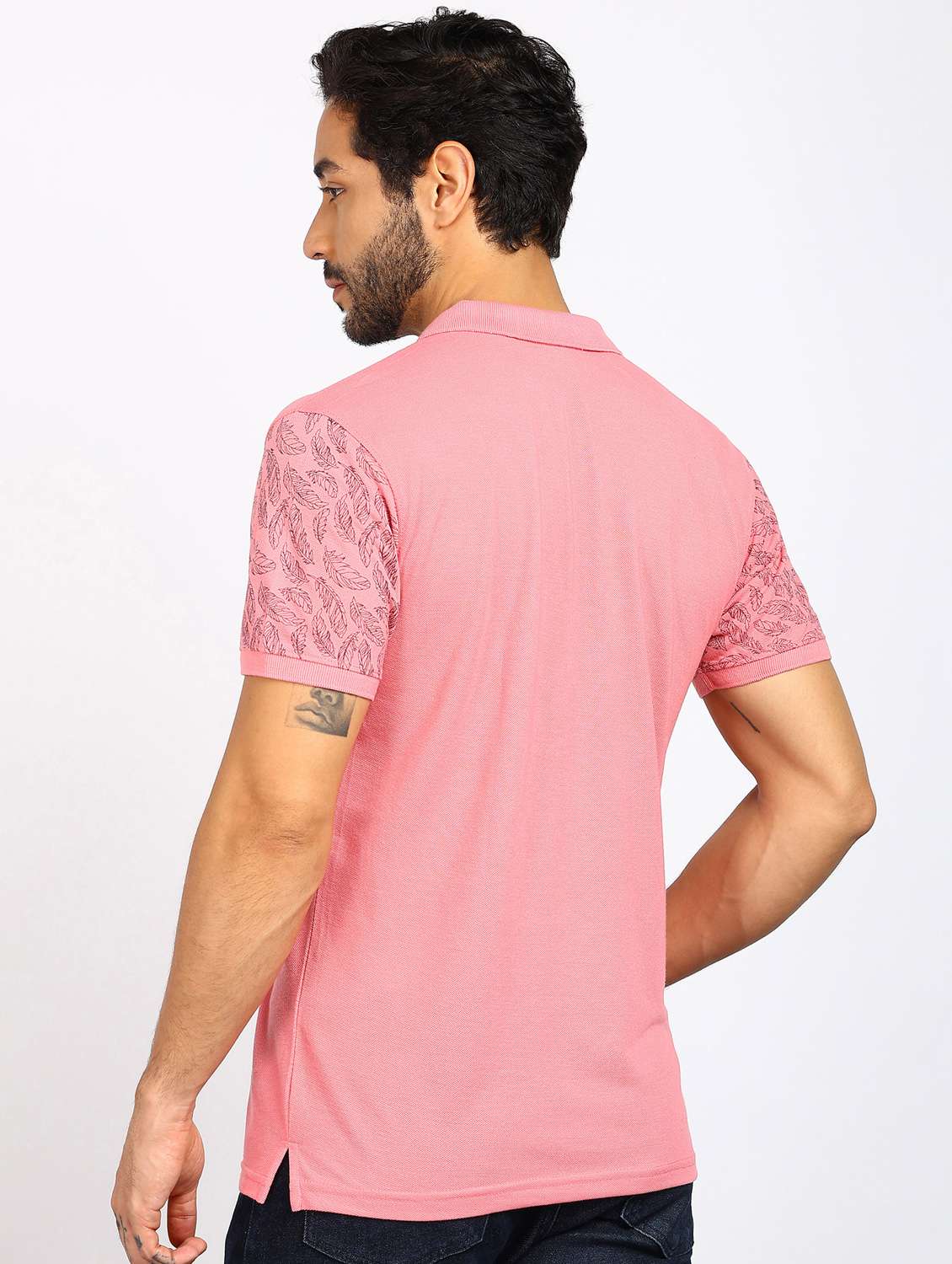 men placement print short sleeve regular fit polo t-shirt - 22072183 -  Standard Image - 3