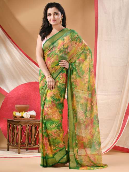 women floral printed saree - 22072235 -  Standard Image - 0