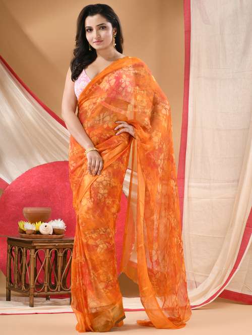 women floral printed saree - 22072237 - Standard Image - 0