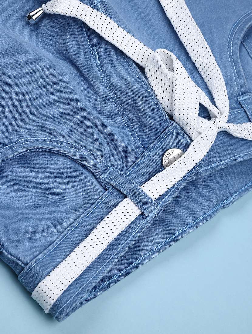 girls plain mid rise slim fit jeans - 22072265 -  Standard Image - 3