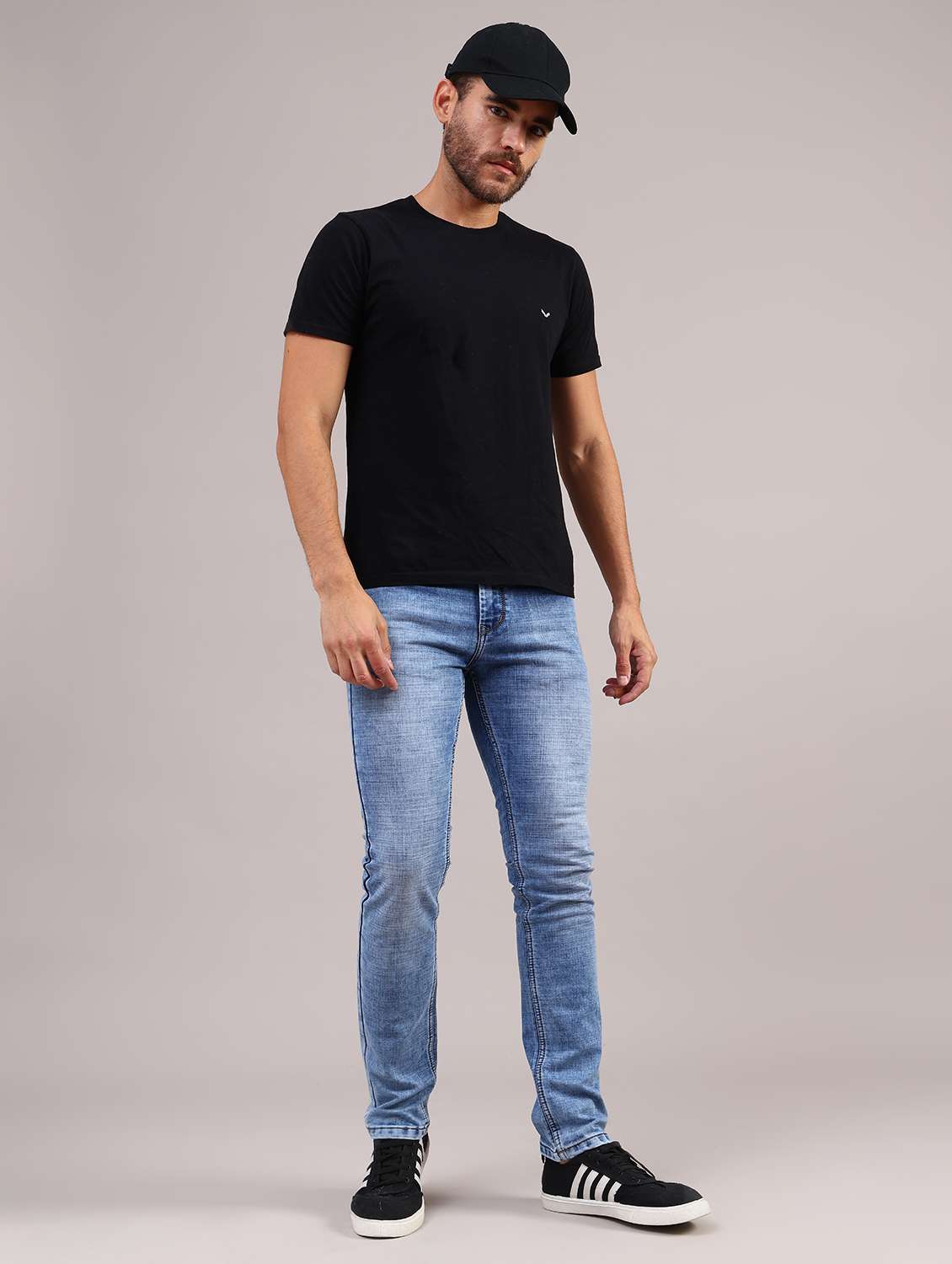 men solid mid rise slim fit jean - 22072506 -  Standard Image - 5