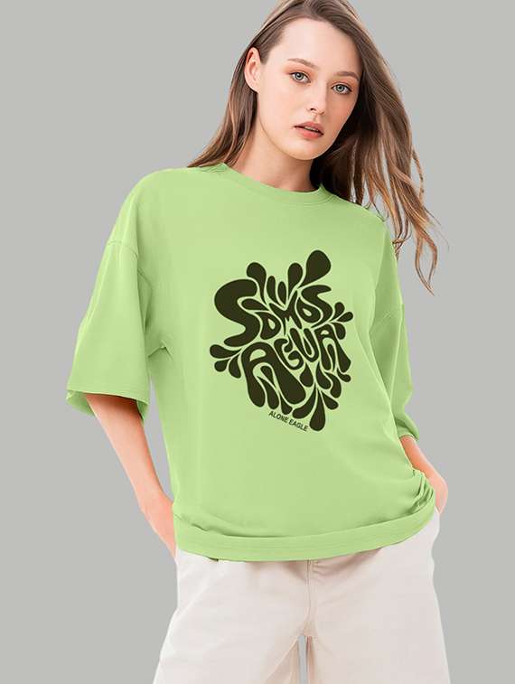 women printed short sleeves oversized t-shirt - 22072762 - Standard Image - 3