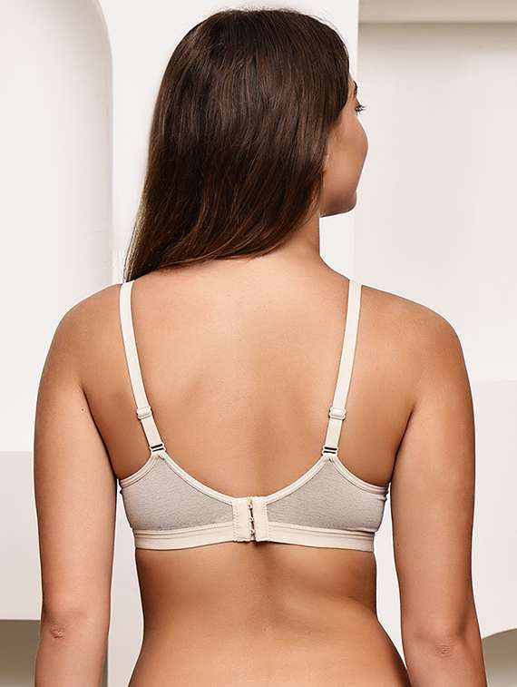 women solid lightly padded t-shirt bra - 22072849 -  Standard Image - 3
