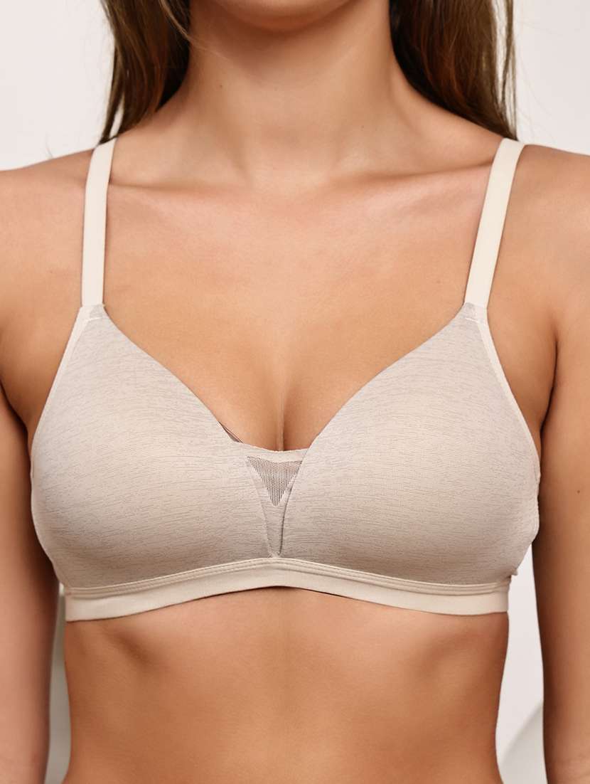 women solid lightly padded t-shirt bra - 22072849 -  Standard Image - 5