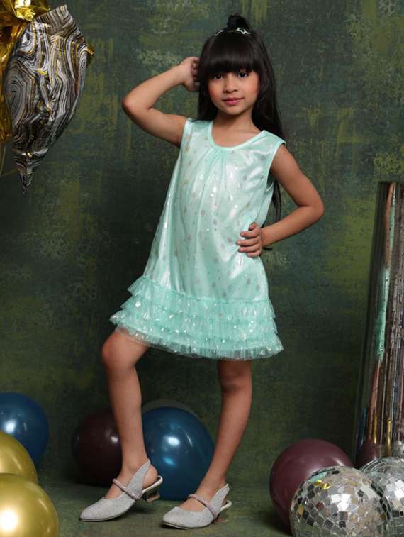 girls sequined sleeveless a-line dress - 22072909 - Standard Image - 5