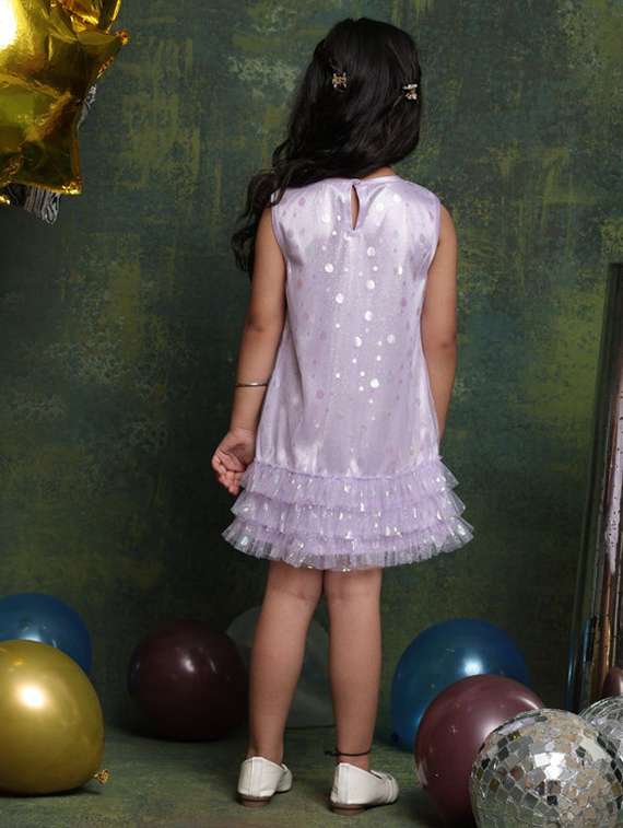 girls sequined sleeveless a-line dress - 22072910 - Standard Image - 3