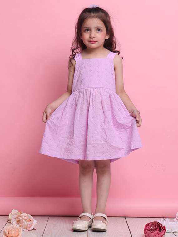 lavender cotton aline dress