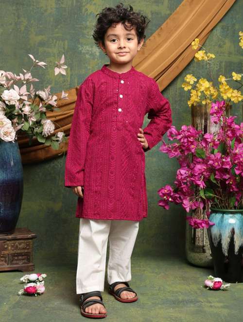 maroon polyester blend kurta sets kurtas & set - 22072977 -  Standard Image - 0