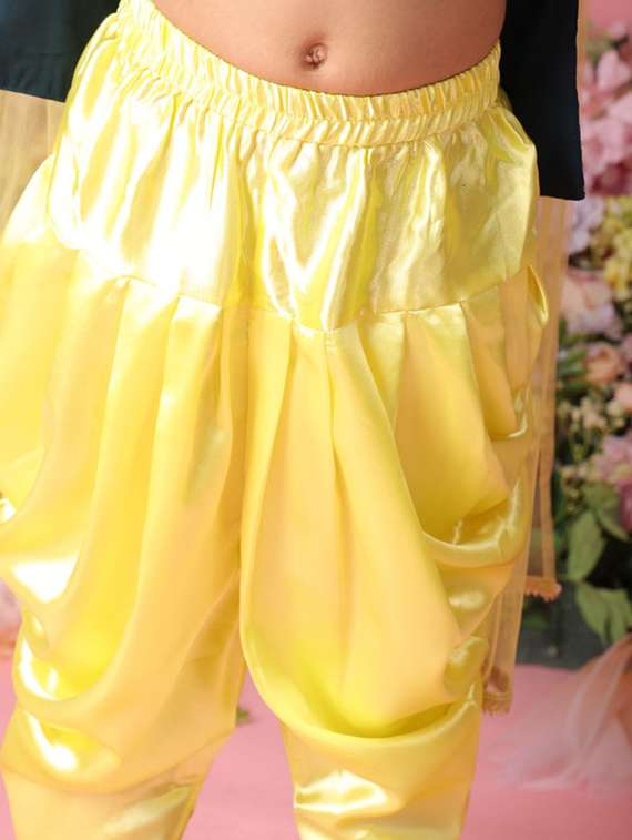 girls embroidered kurta and dhoti set with dupatta - 22073029 - Standard Image - 5