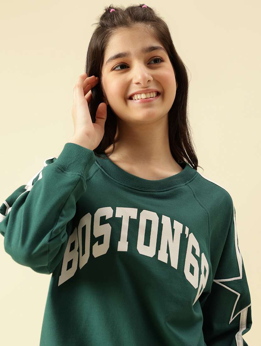 girls printed long sleeve sweatshirt - 22073253 -  Standard Image - 5