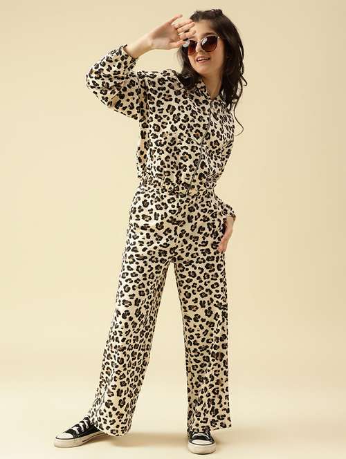 girls animal print active wear co-ord set - 22073274 -  Standard Image - 0