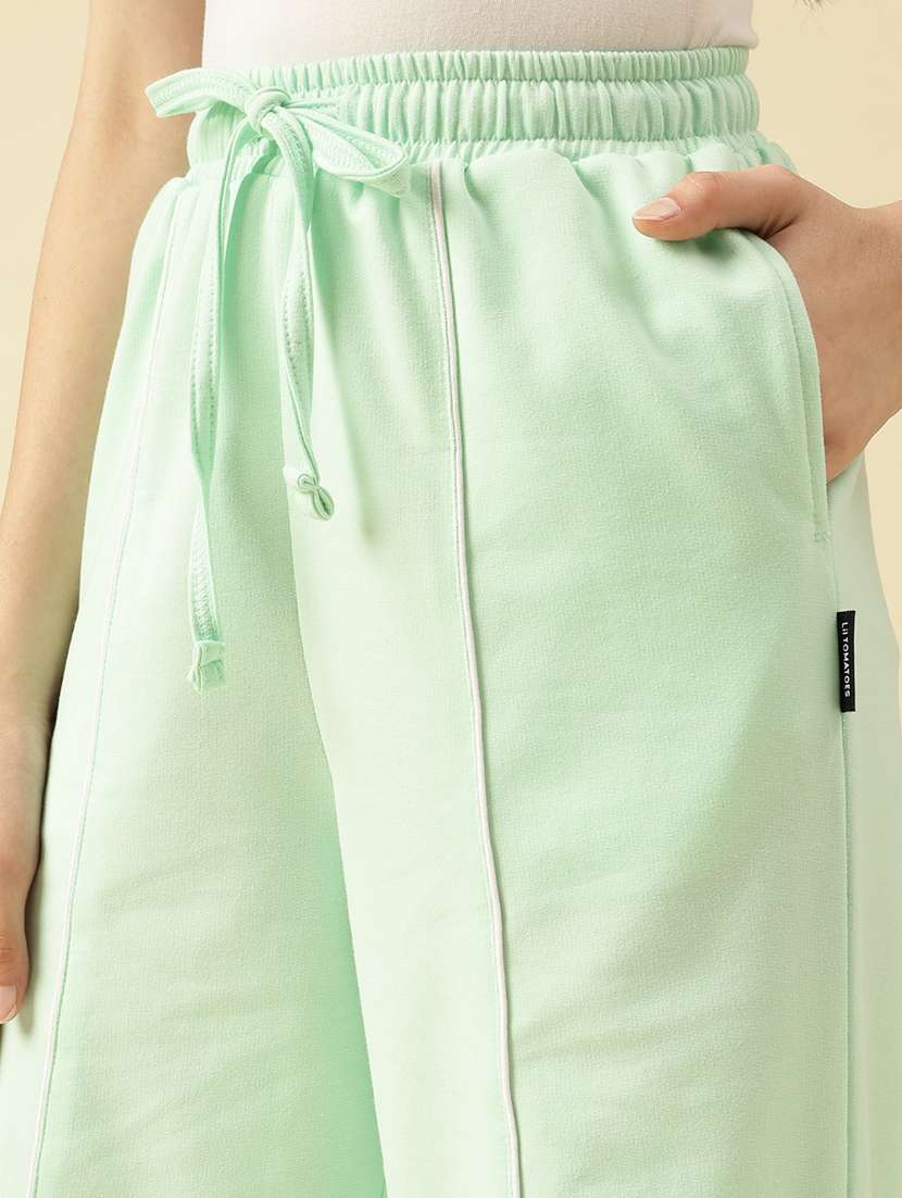 girls green solid active wear co-ord set - 22073278 - Standard Image - 5