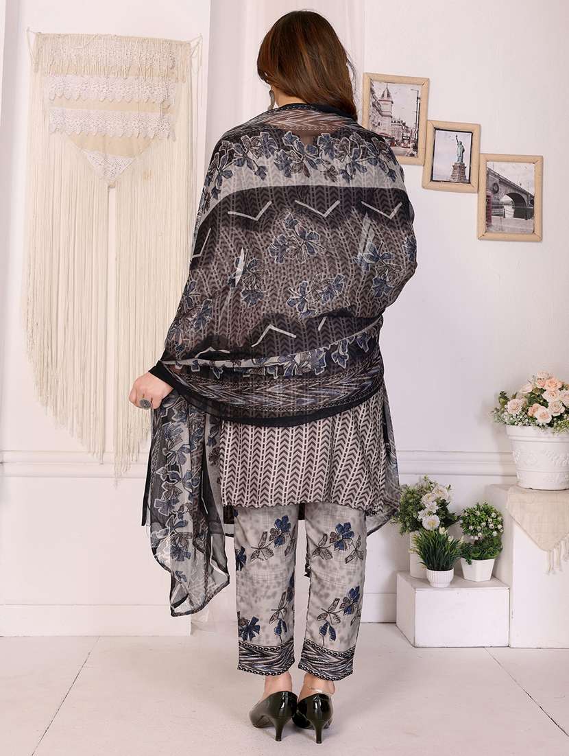 women printed unstitched suit set - 22073536 -  Standard Image - 3