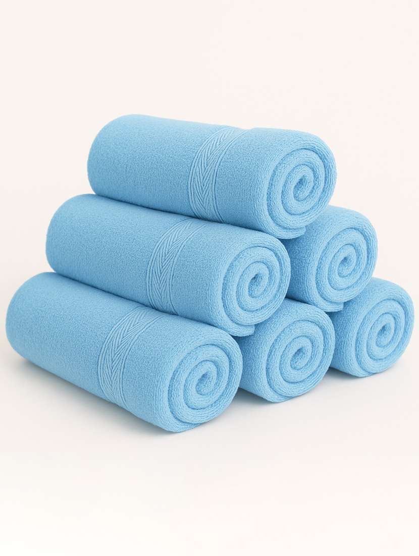 dolla pack of 6 soft high absorben & comfortable hand towel 