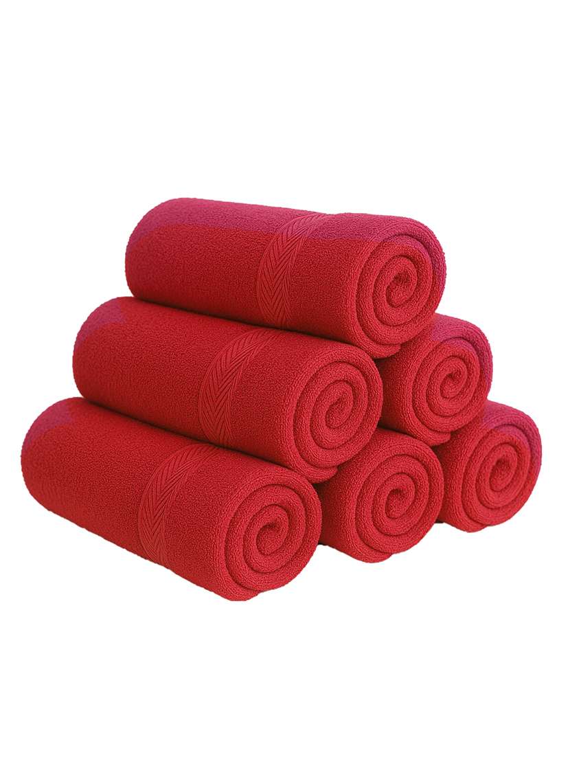 dolla pack of 6 soft high absorben & comfortable hand towel 