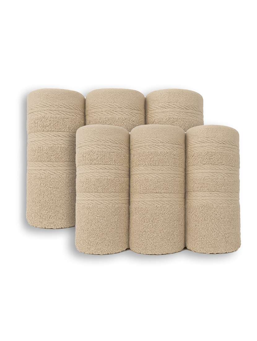 dolla pack of 6 soft high absorben & comfortable hand towel 