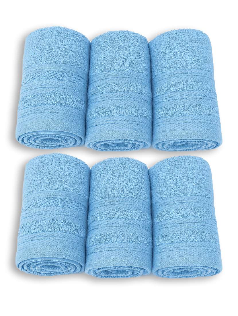 dolla pack of 6 soft high absorben & comfortable hand towel 