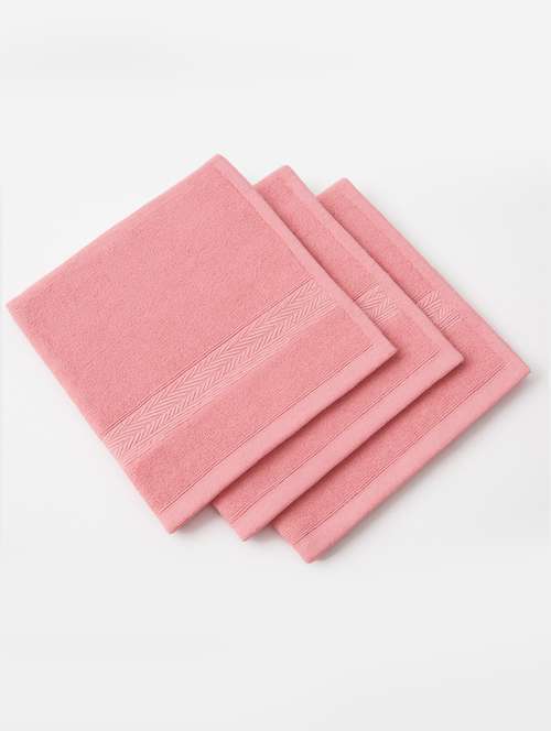 dollar 100% cotton soft, high absorben & comfortable face towel 30 x 30 cm face towel (pack of 3) - 22073901 -  Standard Image - 0