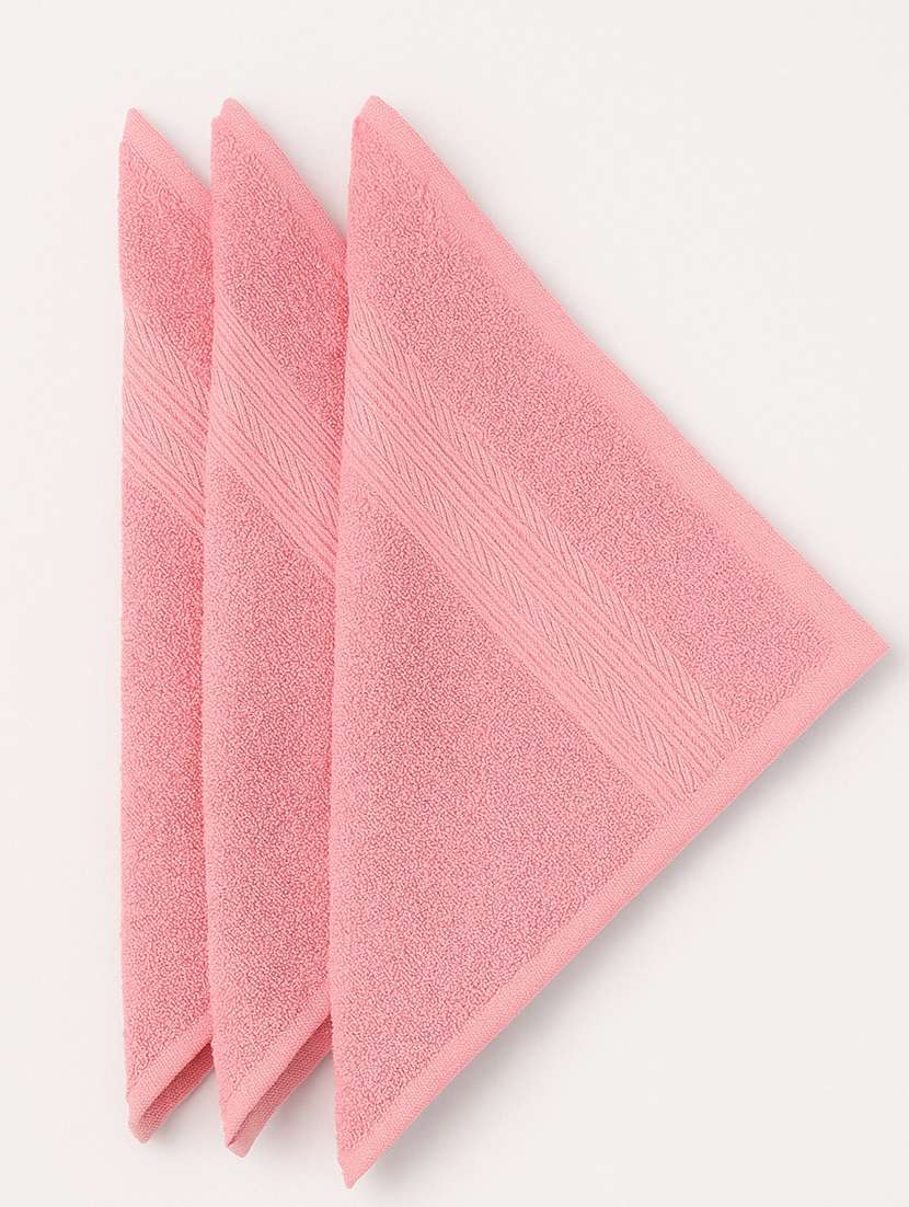 dollar 100% cotton soft, high absorben & comfortable face towel 30 x 30 cm face towel (pack of 3) - 22073901 -  Standard Image - 3