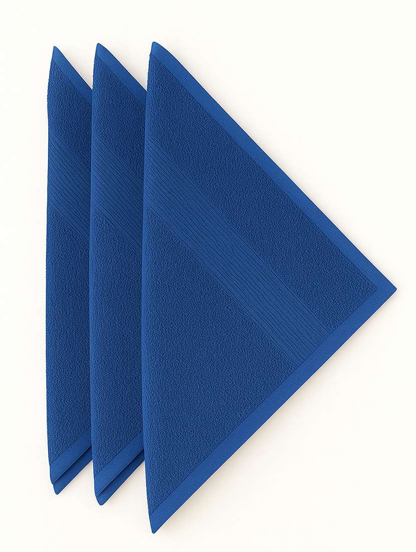 dollar 100% cotton soft, high absorben & comfortable face towel 30 x 30 cm face towel (pack of 3) - 22073904 -  Standard Image - 3