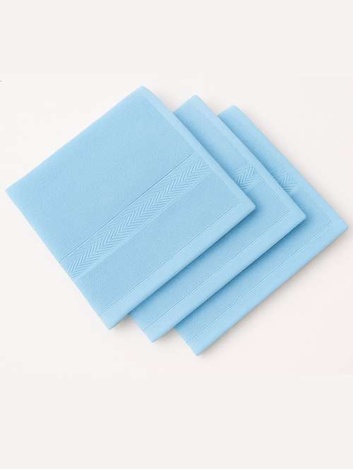 dollar 100% cotton soft, high absorben & comfortable face towel 30 x 30 cm face towel (pack of 3) - 22073906 -  Standard Image - 0