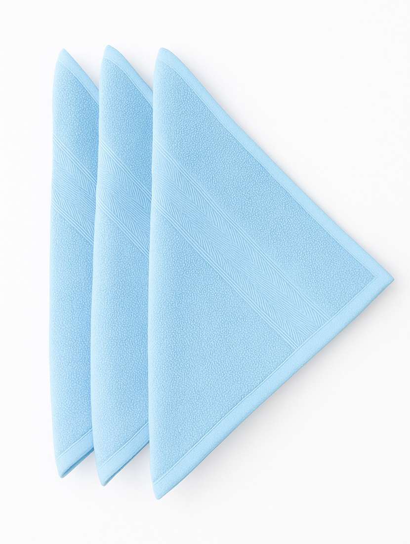 dollar 100% cotton soft, high absorben & comfortable face towel 30 x 30 cm face towel (pack of 3) - 22073906 -  Standard Image - 3